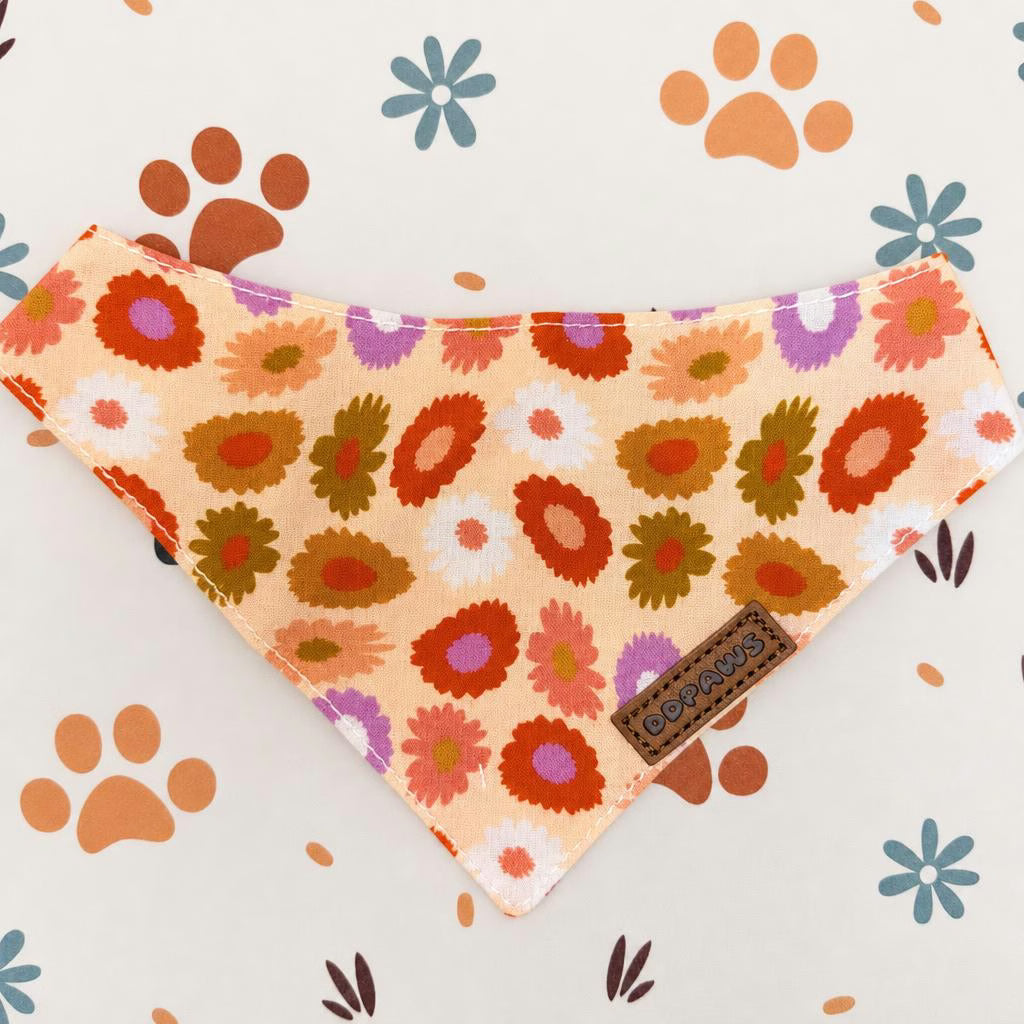 Designed Autumn Floral Dog Vest Set