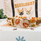 Designed Autumn Floral Dog Vest Set
