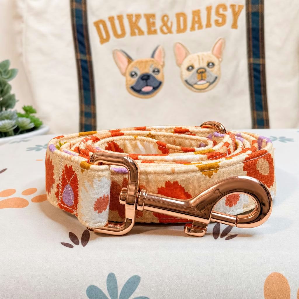 Designed Autumn Floral Dog Vest Set