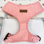 Designed Pink Caro Dog Vest Set