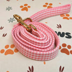 Designed Pink Caro Dog Vest Set