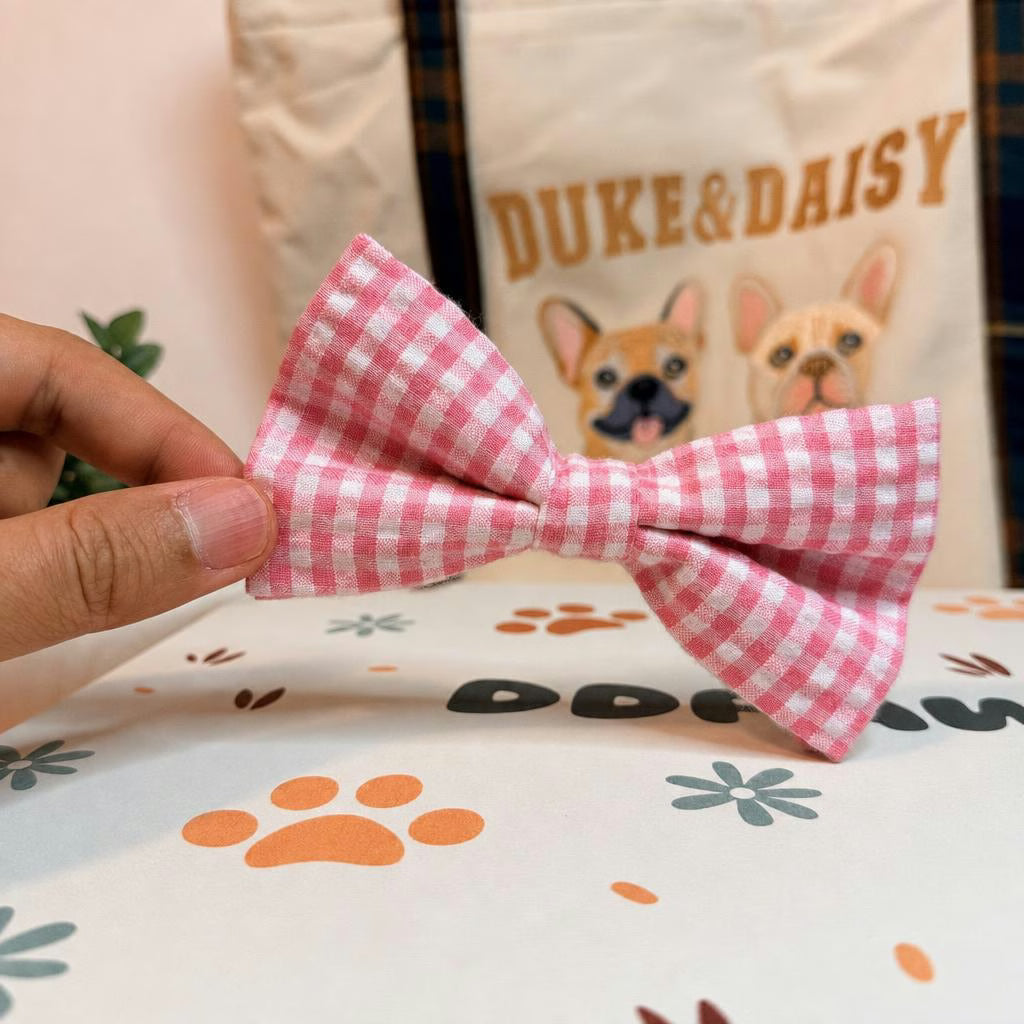 Designed Pink Caro Dog Vest Set