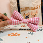 Designed Pink Caro Dog Vest Set
