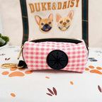 Designed Pink Caro Dog Vest Set
