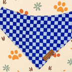 Designed Blue Caro Dog Vest Set