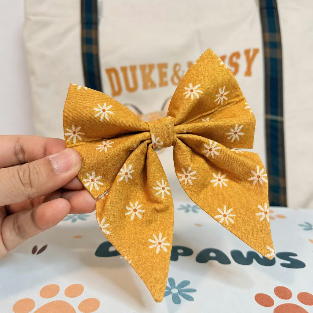 Designed Autumn Daisy Floral Dog Vest Set