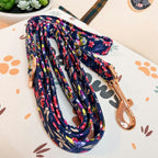 Designed Midnight Melody Floral Dog Vest Set