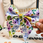 Designed Lavender Meadow Floral Dog Vest Set