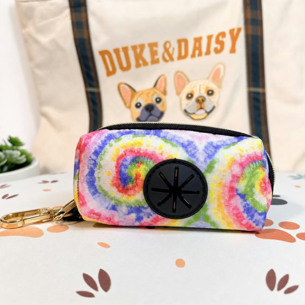Designed Rainbow Twirl Floral Dog Vest Set