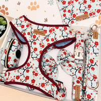 Designed Sakura Bloom Floral Dog Vest Set