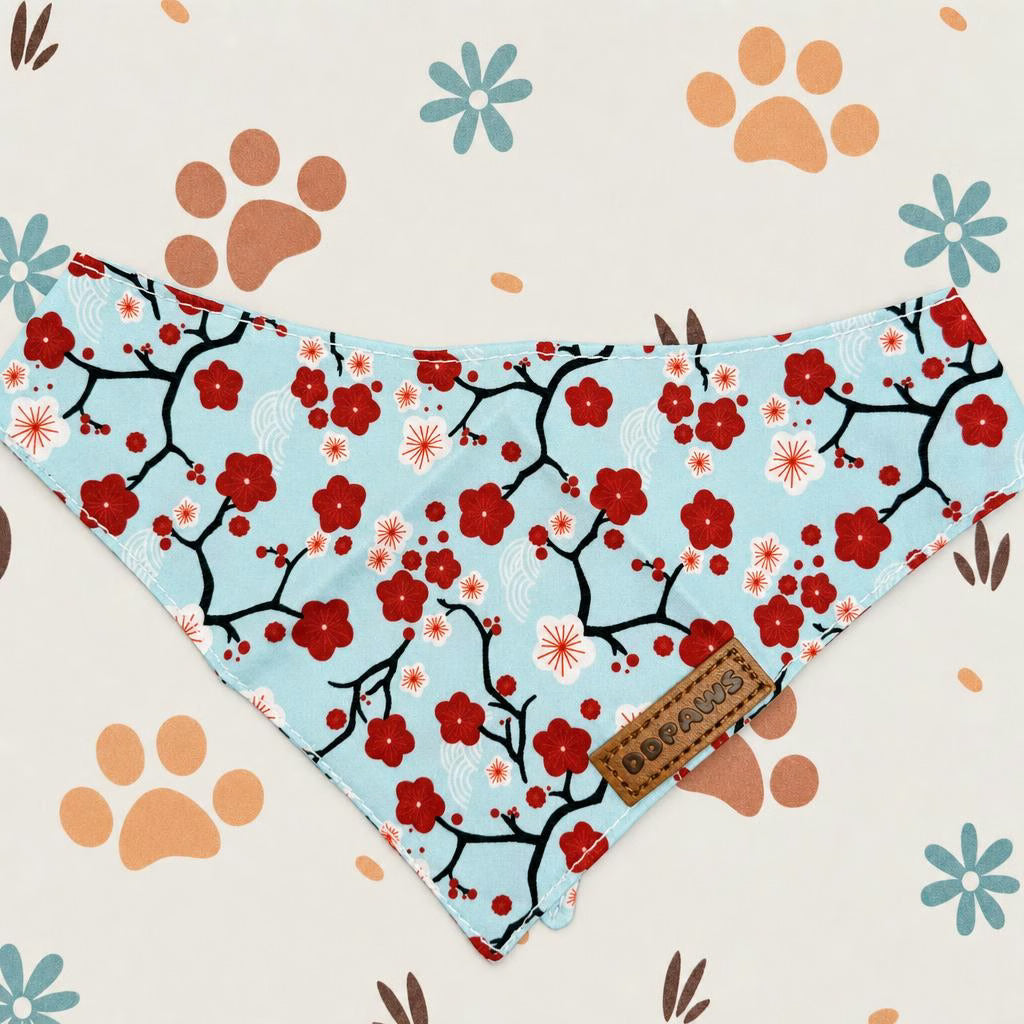 Designed Sakura Bloom Floral Dog Vest Set