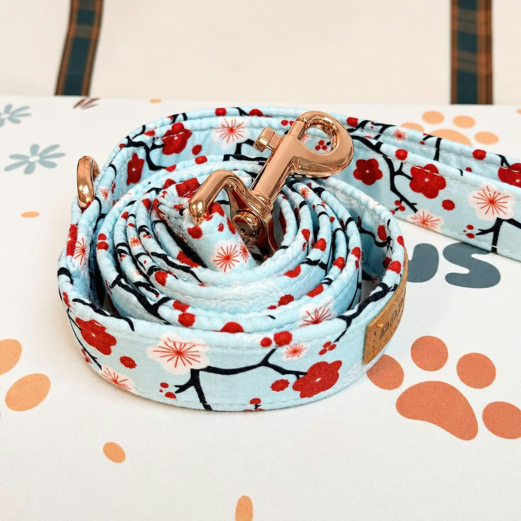 Designed Sakura Bloom Floral Dog Vest Set