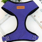 Designed Navy Polka Dot Dog Vest Set