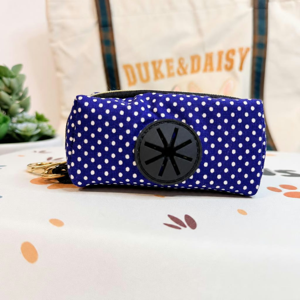 Designed Navy Polka Dot Dog Vest Set