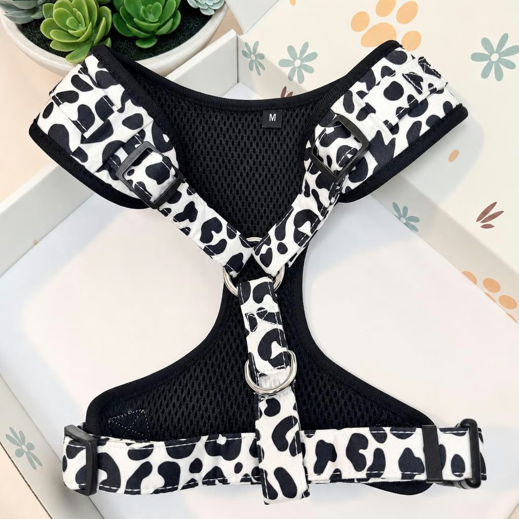 Designed Cow Dog Vest Set