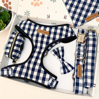 Designed Picnic Plaid Dog Vest Set