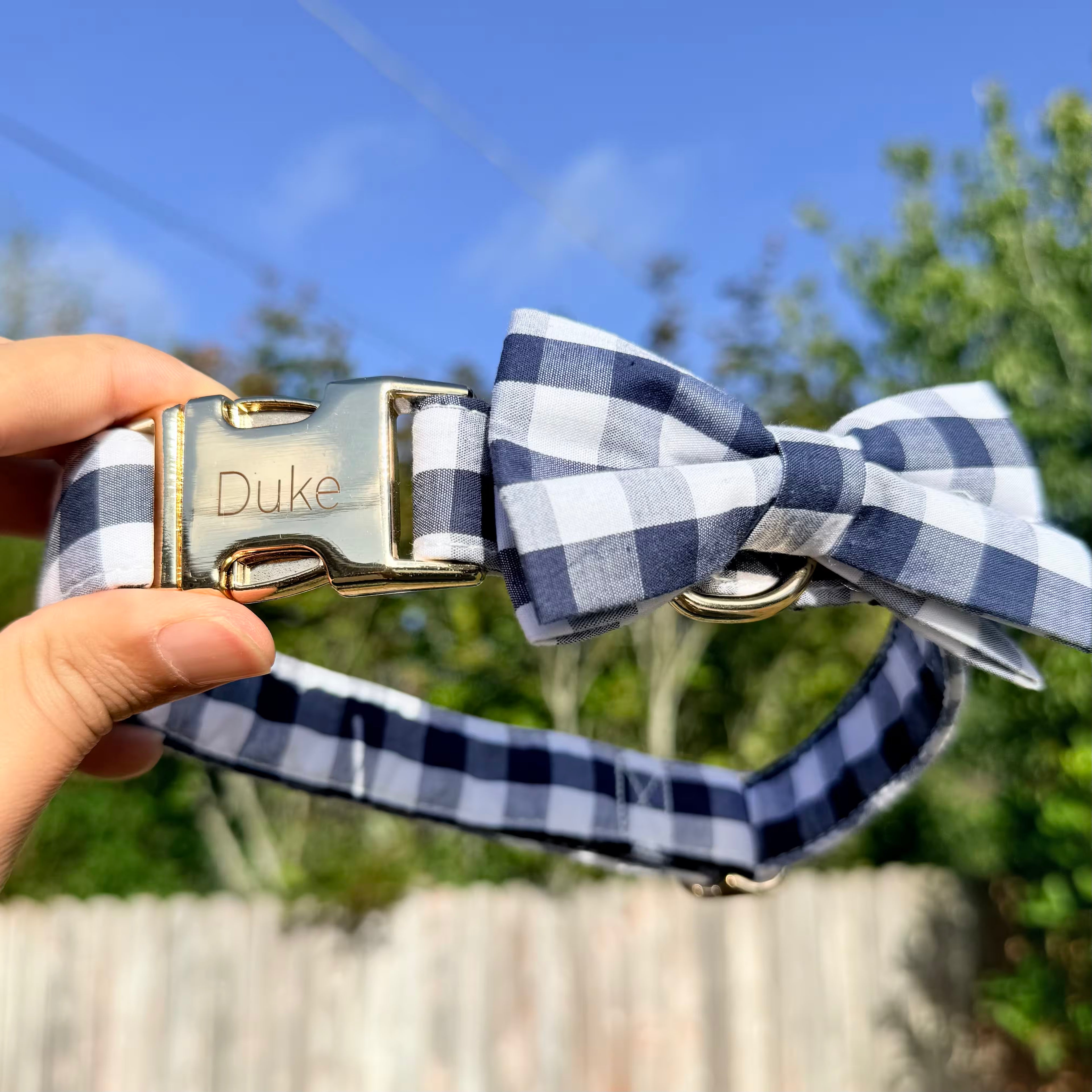 Designed Picnic Plaid Dog Vest Set