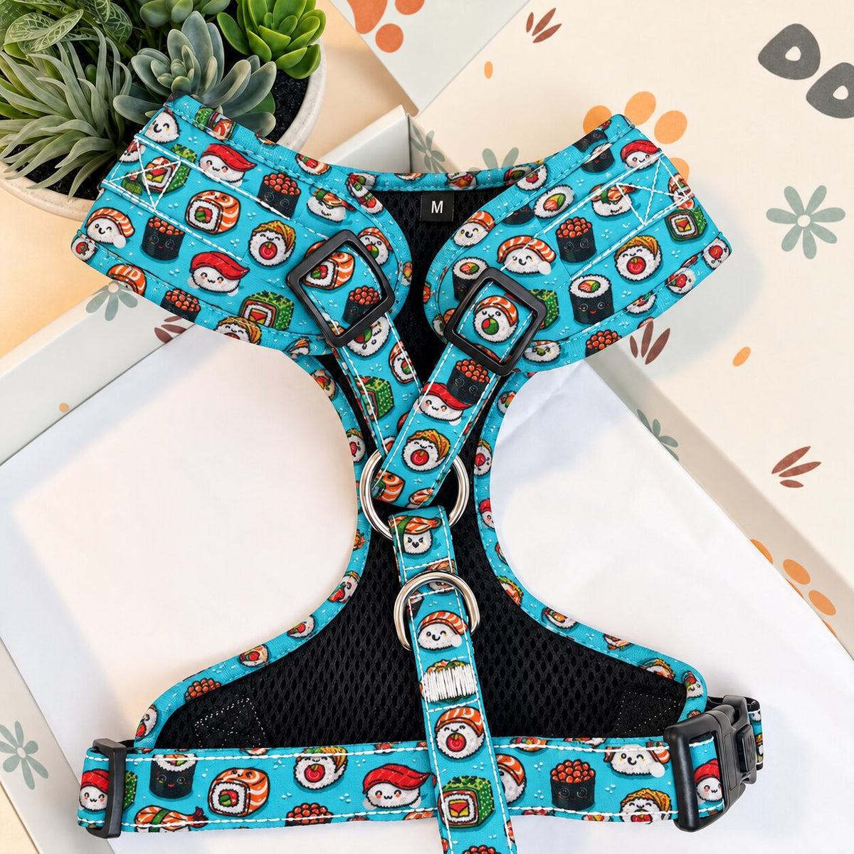 Designed Kawaii Sushi Dog Harness Set
