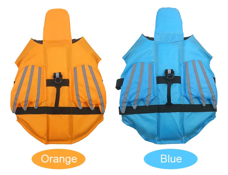 Dog Life Jacket – High Buoyancy Safety Vest with Adjustable Straps and Rescue Handle