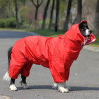Waterproof Dog Raincoat – PU Hooded Rain Jumpsuit for Small to Large Dogs