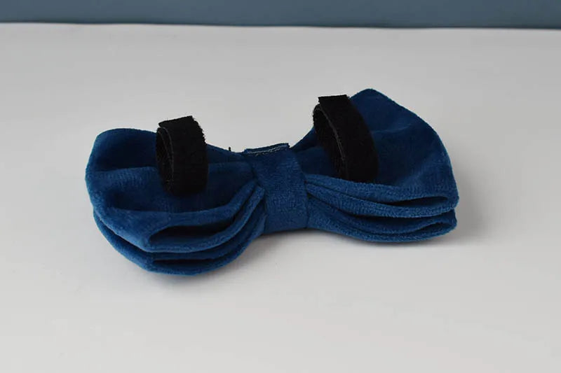 Blue Velvet Personalized Dog Collar, Leash & Harness Set