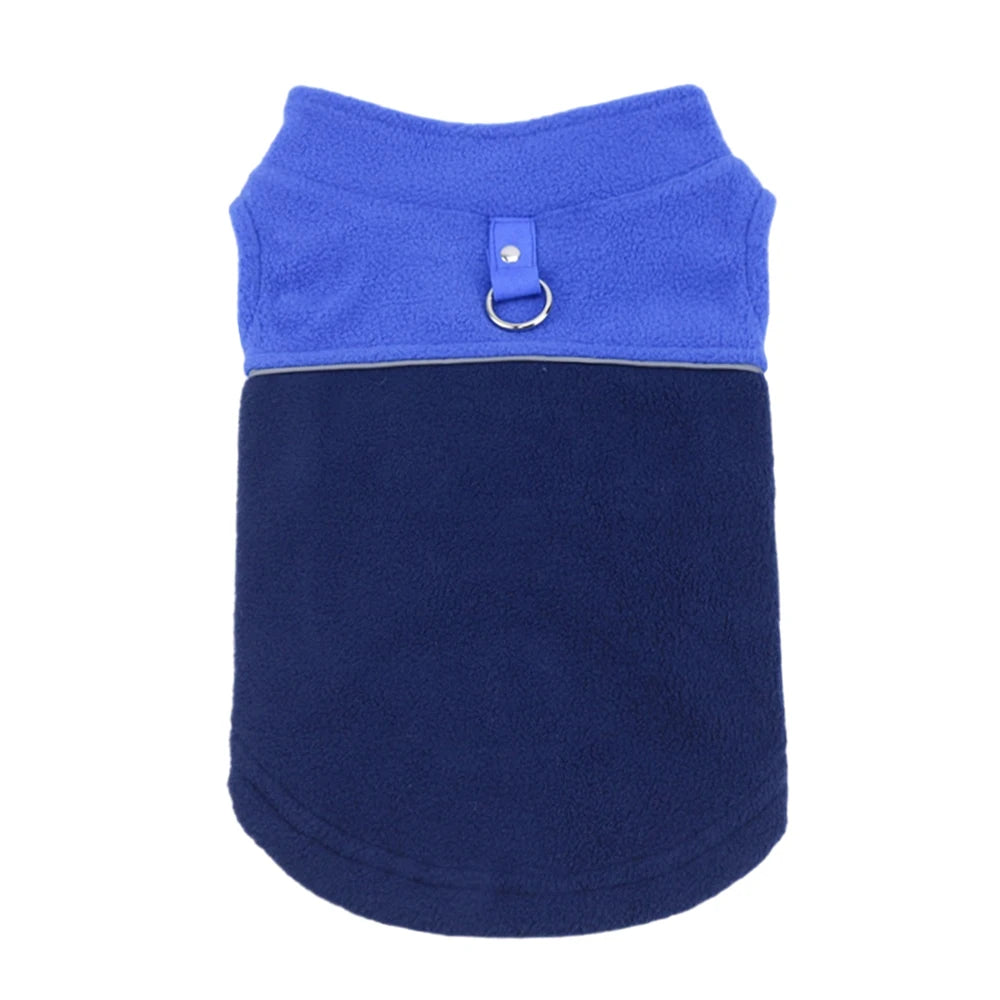 Winter Fleece Dog Vest – Warm Jacket for Small Dogs & Cats