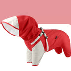 Waterproof Hooded Dog Raincoat – Lightweight Reflective Jacket for All Breed