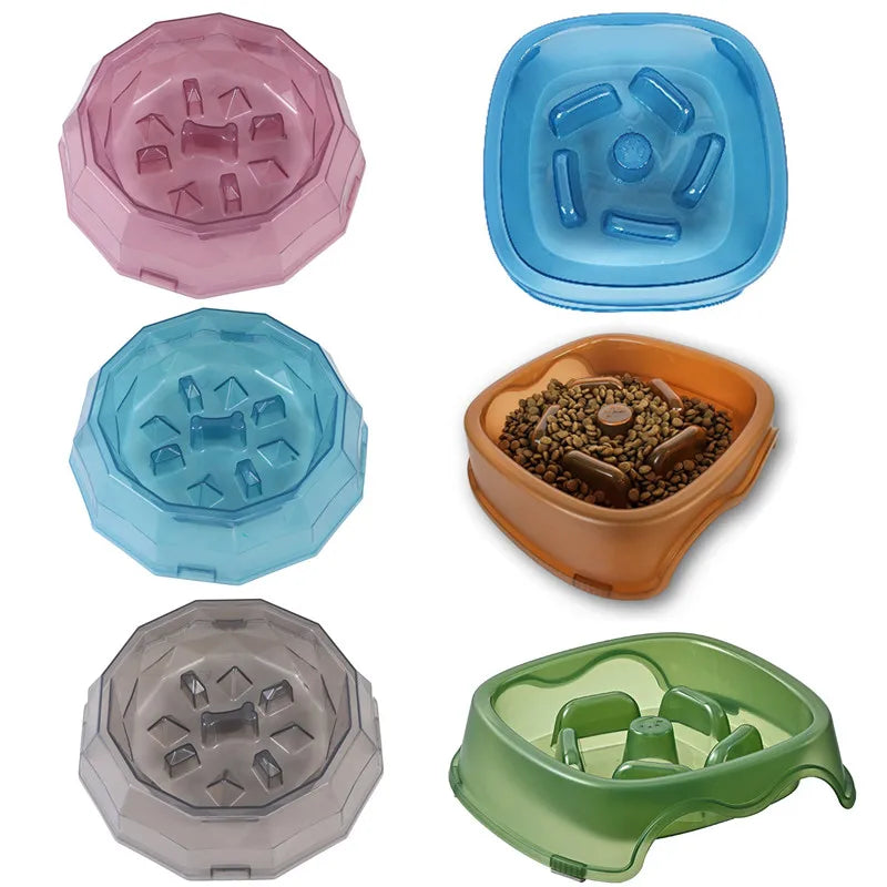 Slow Feeder Pet Bowl – Anti-Choking, Non-Slip Design for Dogs & Cats