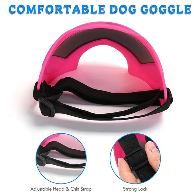 Large Dog Sunglasses – Adjustable Goggles for Medium & Large Dogs