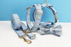 Plaid Personalized Dog Collar, Leash & Harness Set