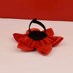 Red Velvet Personalized Dog Collar, Leash & Harness Set