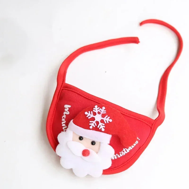 Christmas Pet Hat & Bandana Set – Cute Holiday Costume for Small Dogs & Cats