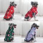 Christmas Dog Jacket – Waterproof & Warm Holiday Coat with D-Ring for Small & Medium Pets