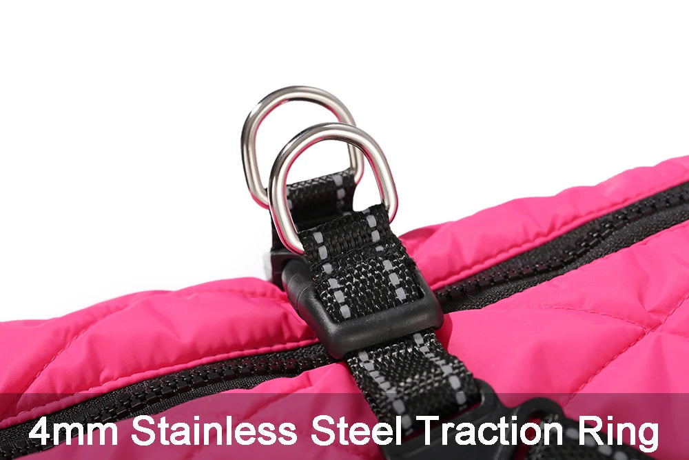 Waterproof Dog Jacket with Harness – Warm Winter Coat for Small to Large Dogs