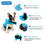 Shark Dog Life Jacket – Adjustable Buoyancy Safety Vest with Handle for Small to Large Dogs