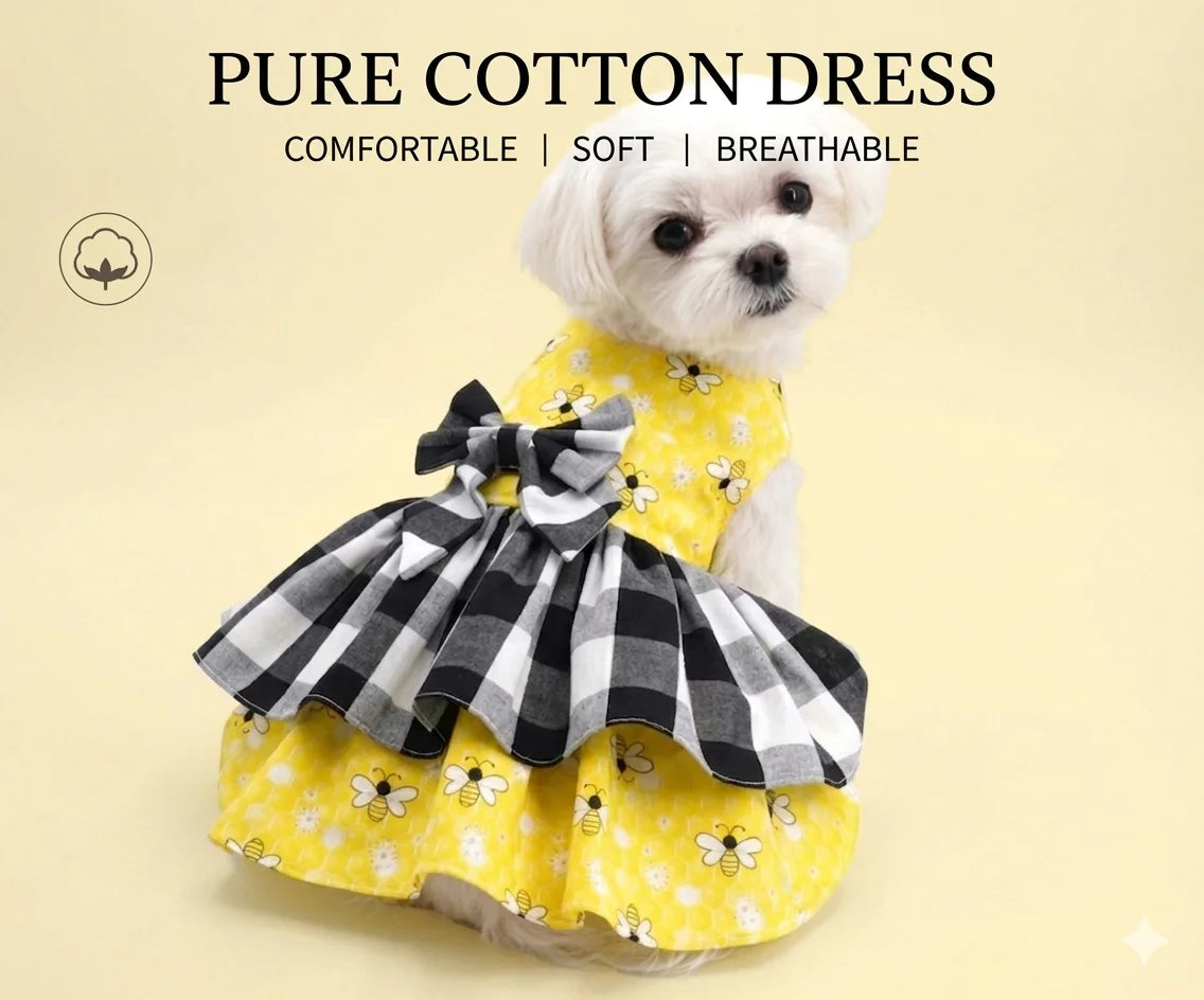 Floral Cotton Dog Dress