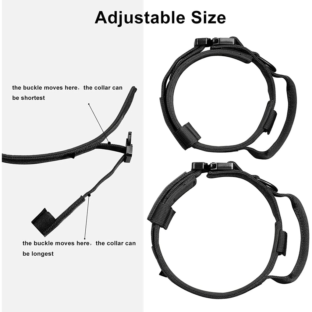 Heavy-Duty Tactical Dog Collar & Leash Set – Adjustable Military-Grade Design for All Dogs