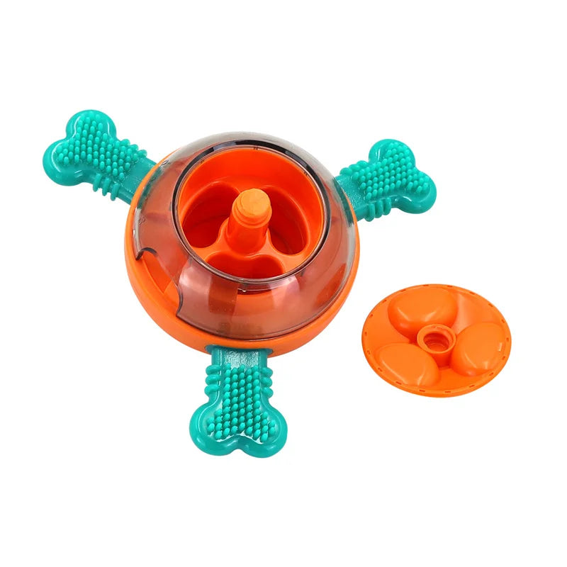 UFO-Shaped Tumbler Toy – Interactive Food Dispenser & Chew Toy for Dogs and Cats