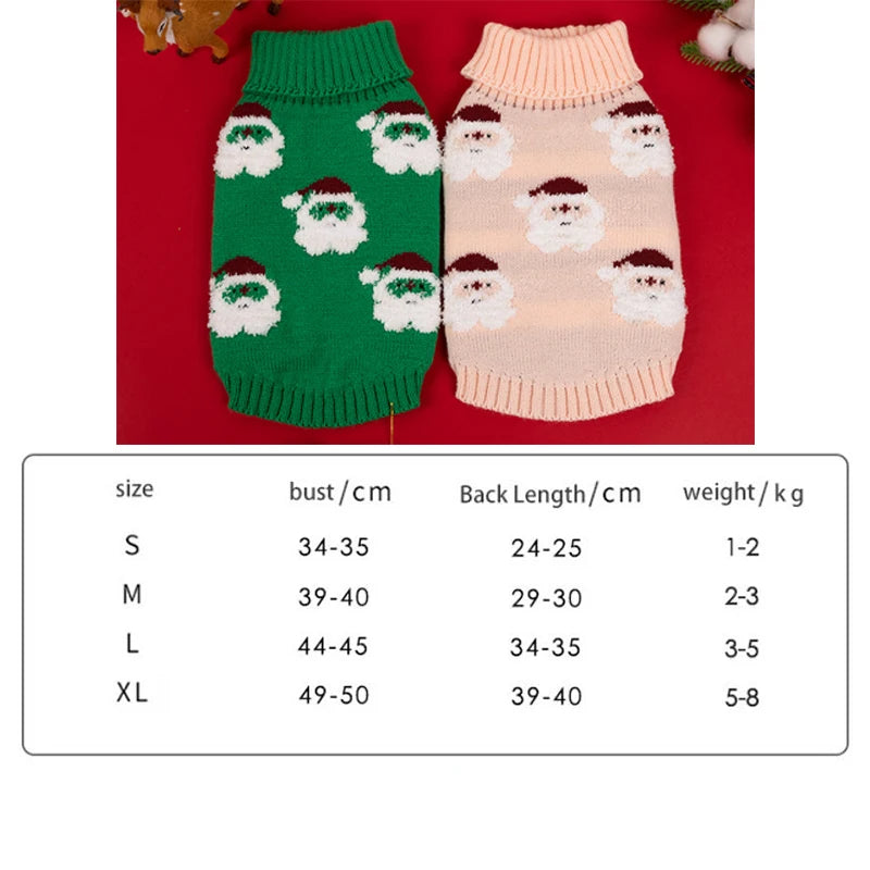 Christmas Dog Sweater – Warm Winter Knitwear for Small & Medium Pets