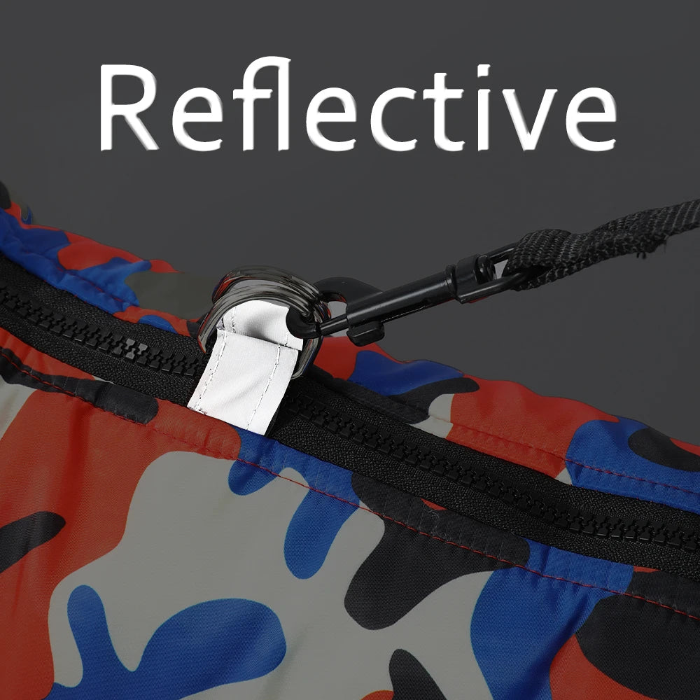 Camouflage Winter Dog Jumpsuit – Thick, Windproof & Waterproof Overalls with D-Ring