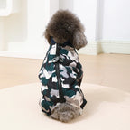 Camouflage Winter Dog Jumpsuit – Thick, Windproof & Waterproof Overalls with D-Ring
