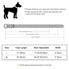 Genuine Leather Dog Collar – 2-Inch Wide Luxury Spike & Diamond Design for Medium & Large Dogs