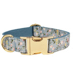 Flower Personalized Dog Collar, Leash & Harness Set