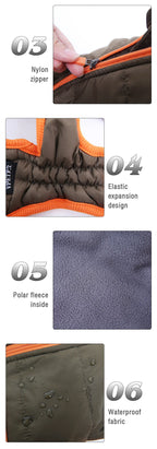 Waterproof Puppy Jacket with Built-in Harness – Warm Winter Vest for Small Dogs