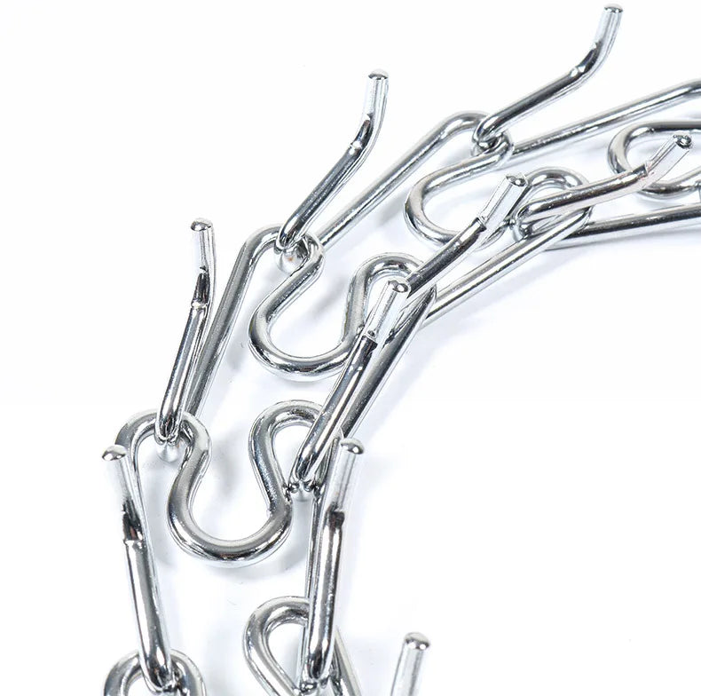 Metal Dog Training Collar – Detachable Stainless Steel Chain with Quick-Release Buckle