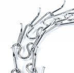 Metal Dog Training Collar – Detachable Stainless Steel Chain with Quick-Release Buckle