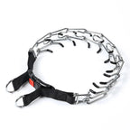 Metal Dog Training Collar – Detachable Stainless Steel Chain with Quick-Release Buckle