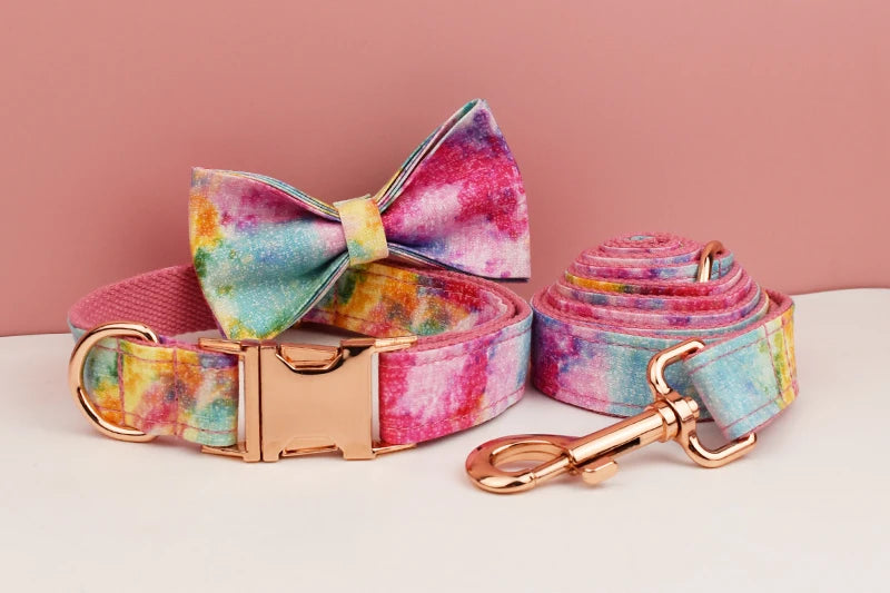 Personalized Dog Collar, Leash & Harness Set