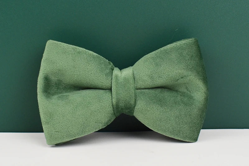 Forest Green Velvet Personalized Dog Collar, Leash & Harness Set