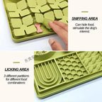 Silicone Dual Slow Feeder Bowl – Anti-Slip Suction Cup Pet Feeding Mat